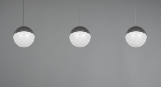 Trio Lighting Grey Ceiling Light Rail 60x150cm