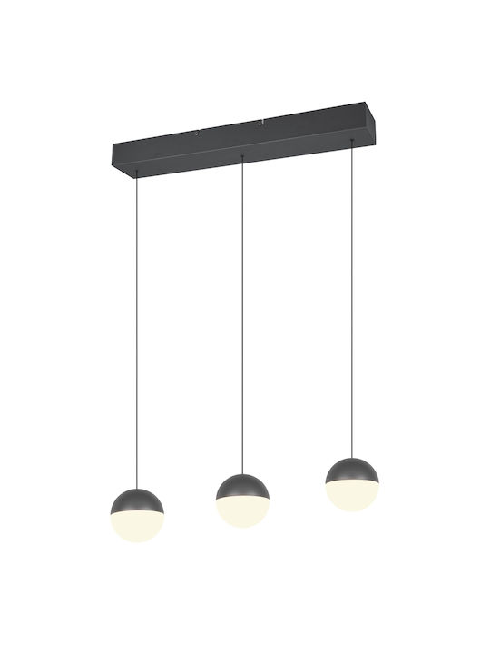 Trio Lighting Κρεμαστό Φωτιστικό Γκρι