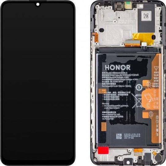 Honor Οθόνη με Μηχανισμό Αφής για Honor X7a (Μαύρο)