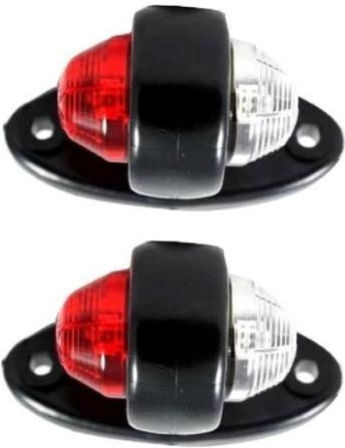 M-Tech Truck Volume Lights 1pcs 12 / 24V - Red WMLHOR465