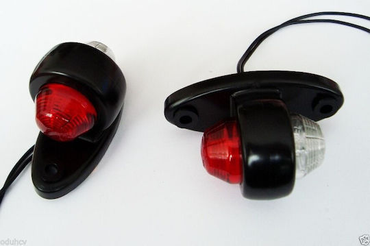 M-Tech Truck Volume Lights 1pcs 12 / 24V - Red WMLHOR465