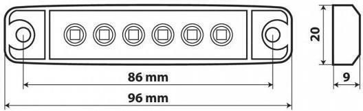Lampa Φώτα Όγκου Φορτηγού 20τμχ 12-24V - Λευκό L9702.3