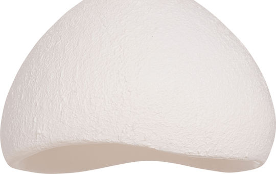 HomeMarkt White Hanging Ceiling Light with E27 Socket 65x55x50cm