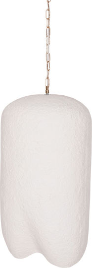 HomeMarkt White Ceiling Light with E27 Socket 35x35cm