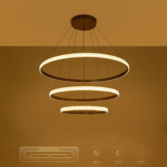 kelvo Diamond Ceiling Light White LED with Warm to Cool White Light 80x80x80cm
