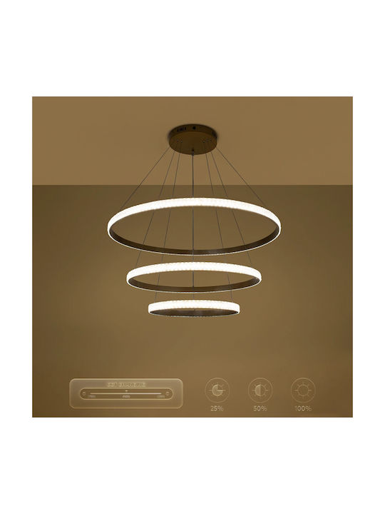 kelvo Diamond Ceiling Light White LED with Warm to Cool White Light 80x80x80cm
