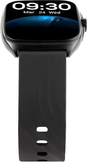 TTEC Tempus Pro 47mm Smartwatch mit Herzfrequenzsensor (Schwarz)