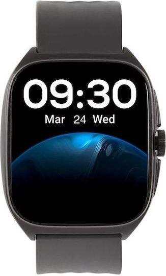 TTEC Tempus Pro 47mm Smartwatch mit Herzfrequenzsensor (Schwarz)