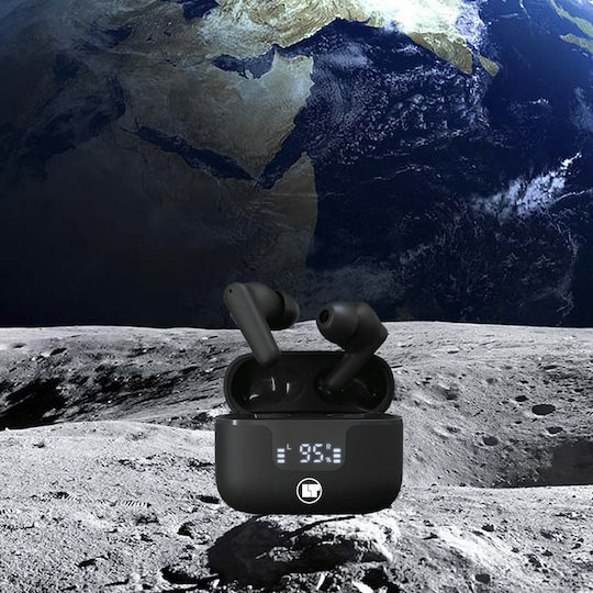 Lamtech LAM980923 In-ear Bluetooth Handsfree Ακουστικά με Θήκη Φόρτισης Μαύρα