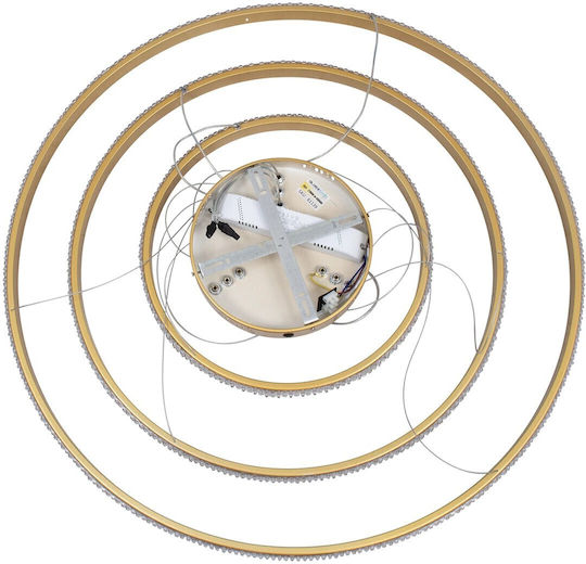 kelvo Diamond Ceiling Light White LED with Warm to Cool White Light 80x80x80cm