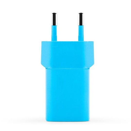 TTEC GaN Handyladegerät mit USB-C Ausgangsanschluss und Kabel USB-C - USB-C 20W Stromlieferung Blau