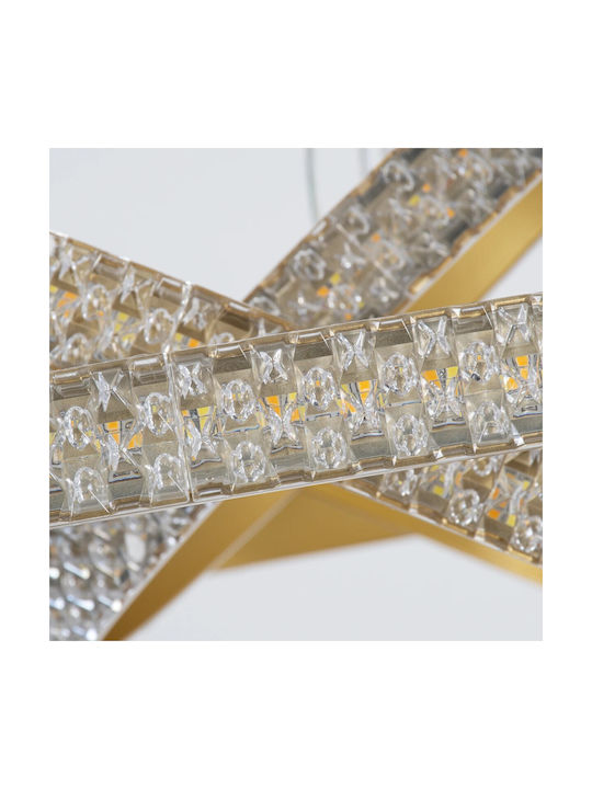 kelvo Diamond Κρεμαστό Φωτιστικό Λευκό LED με Ρυθμιζόμενο Λευκό Φως 60x60x60εκ.