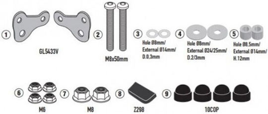 Givi Motorcycle Helmet Spare Part A9056A