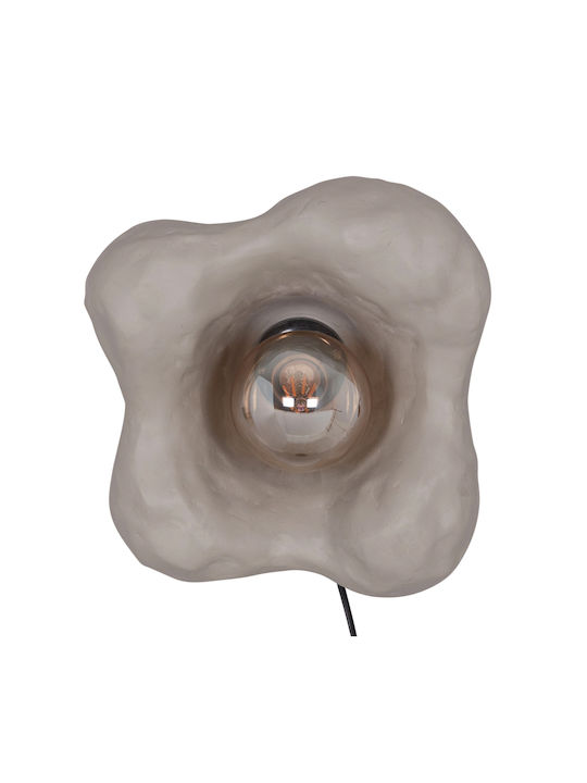 HomeMarkt Luxon Wall Lamp with E27 Socket Grey 28x15cm