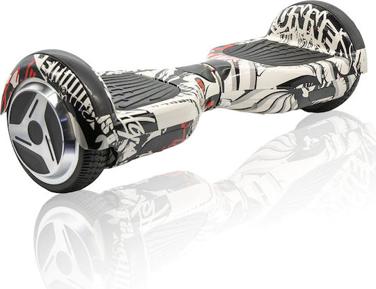 Smart Balance Wheel 6,5" Graffiti Pirates Hoverboard με 20km/h Max Ταχύτητα και 20km Αυτονομία Πολύχρωμο με Κάθισμα