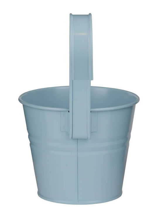 Butlers Hanging Metal Plant Pot Light Blue 11x11cm