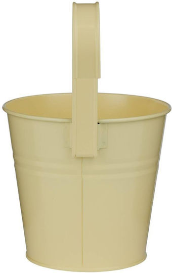 Butlers Hanging Metal Plant Pot Yellow 16x16cm