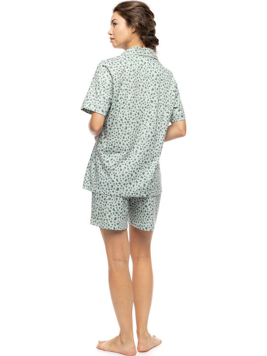 Pink Label Pink Label Sommer Damen Schlafanzug-Set Jade Leo