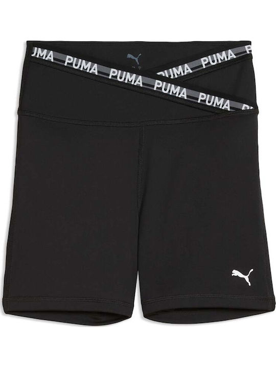 Strong Training Women's High Waist Leggings-Shorts Black