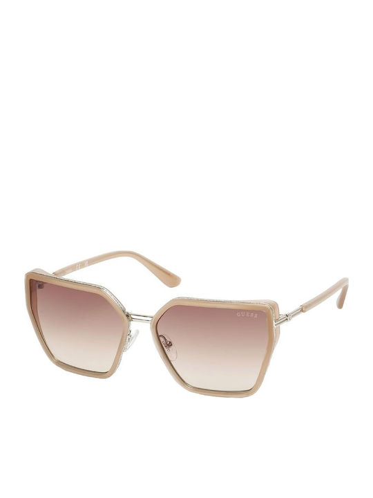 Guess Guess Damen Sonnenbrillen mit Schwarzem Rahmen und Rosa Verlaufsfarbe Gläser GU00146 57F
