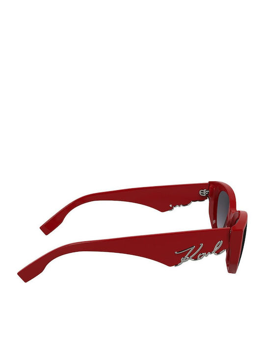 Karl Lagerfeld Women's Sunglasses with Red Plastic Frame and Red Lens KL6162S-600