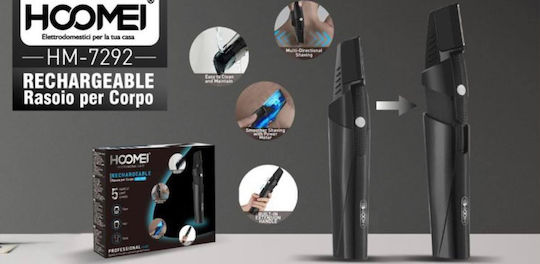 Hoomei HM-7292 Electric Shaver Body / Face Rechargeable / Corded