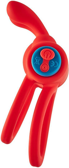 Dream Toys Love Signal Thrill Ring Vibrating Penis Ring Red