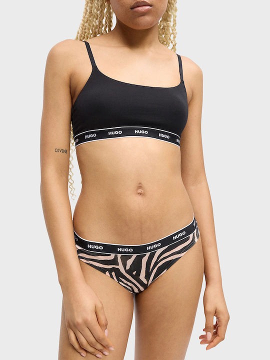 Βαμβακερά Γυναικεία String 3Pack Μαύρα