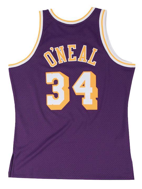 Mitchell & Ness Ανδρική Φανέλα Shaquille O'neal Los Angeles Lakers 1996-97 Swingman Player Jersey Purple