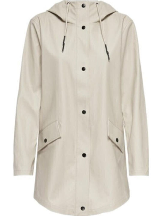 Women's Indigo Coat with Hood