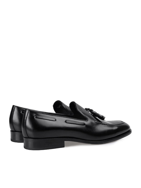 Men's Leather Loafers Black