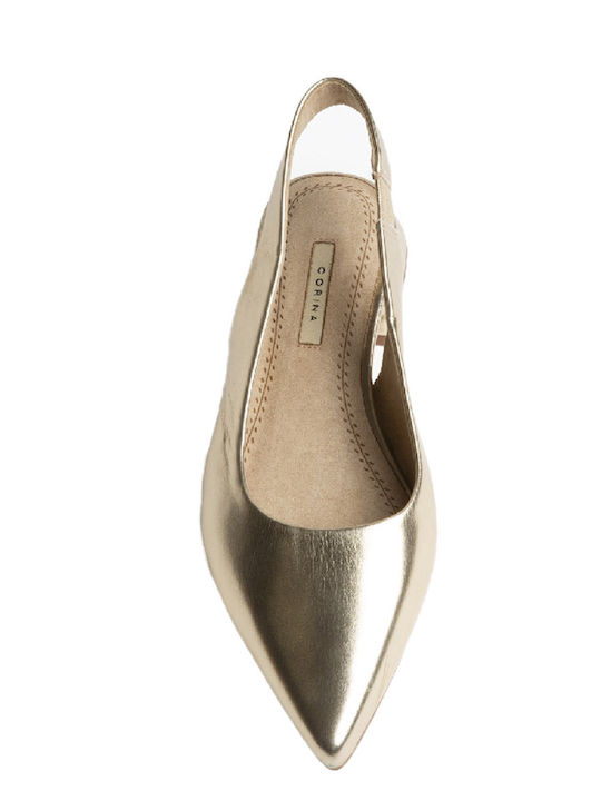 Gold Heels with Strap