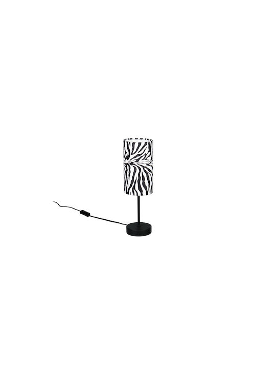 Trio Lighting Metal Table Lamp with Black Shade and Base