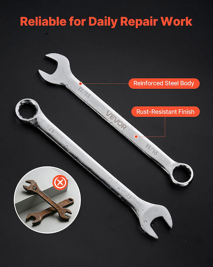 Vevor Set German Polygon Wrenches 42 Pieces