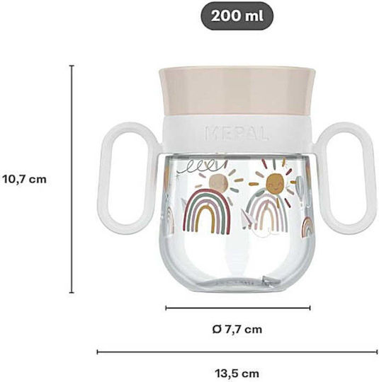 Little Dutch Toddler Plastic Cup Pink Fairy Garden 300ml