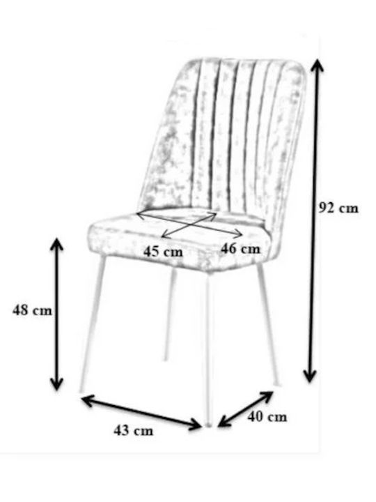Esszimmermöbel-Set mit 6 Stücken 170x80cm