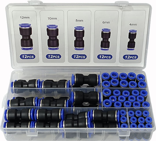 Exdel Tools Steckdosen Pneumatisch Set 60 Stück