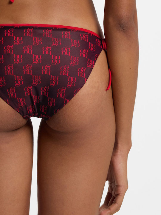 Bikinihosen Slip mit Schnürung Lila