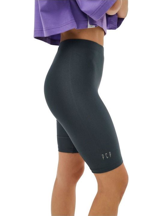 Pcpbikershorts Καθημερινό Γυναικείο Ποδηλατικό Κολάν Blue