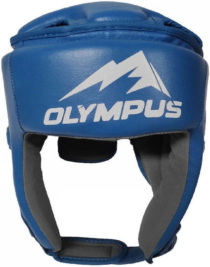 Olympus Sport Olympus Sport Boxing Helmet Adult Open Face Leather Blue