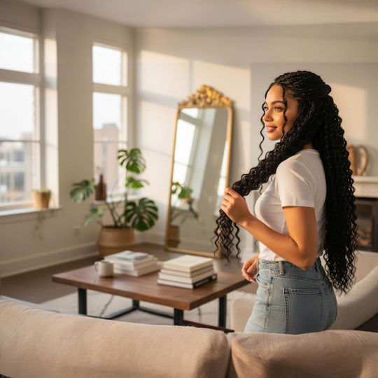 Extension In Black Hair