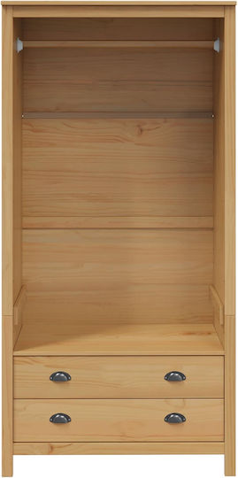 Einzeltür Kleiderschrank Braune 84x50x170cm