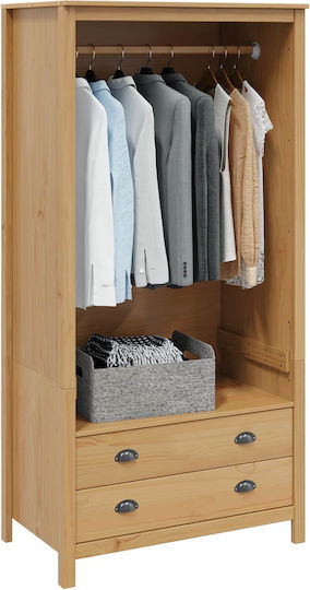 Einzeltür Kleiderschrank Braune 84x50x170cm