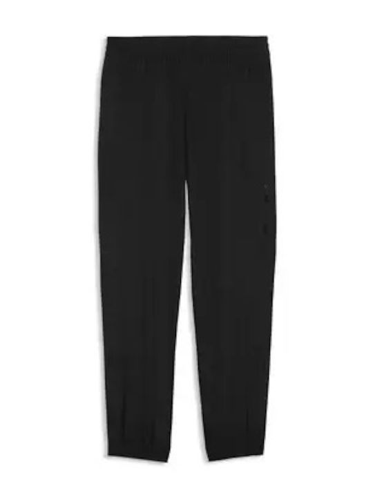 Cargo Glossy Black Sweatpants Trousers