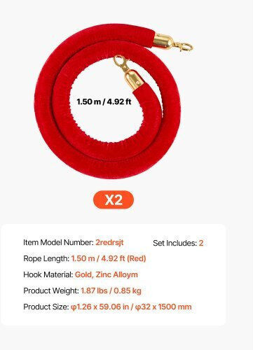 Vevor Red 1.5m