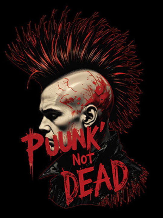 Мъжка Къс Ръкав Тениска Punk Not Dead В Черен Цвят 320-7776