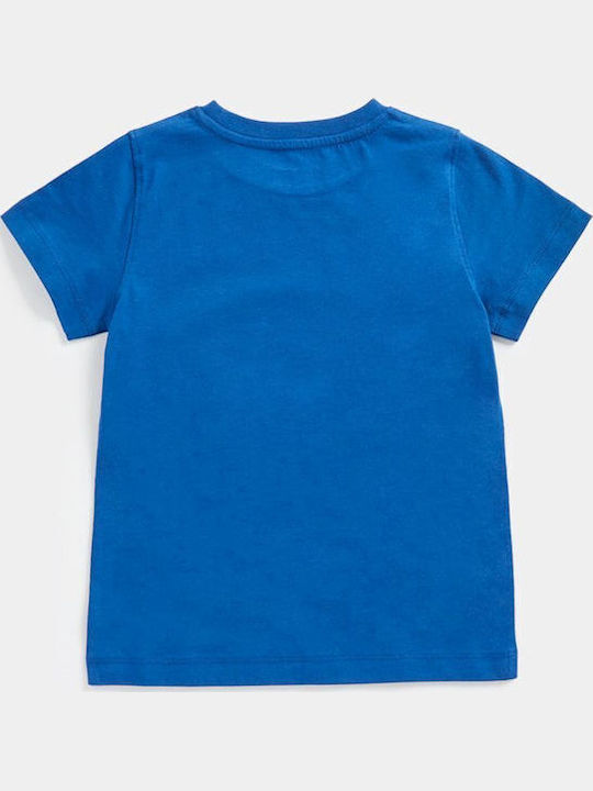 Bluza Pentru Copii Cu Mâneci Scurte Albastră