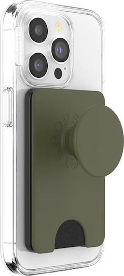 Popsockets Popwallet Magsafe Smartphone Holder Built-in Card Holder Green