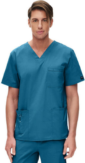 Cherokee WWE4725 Unisex Petrol Blue Medical Blouse