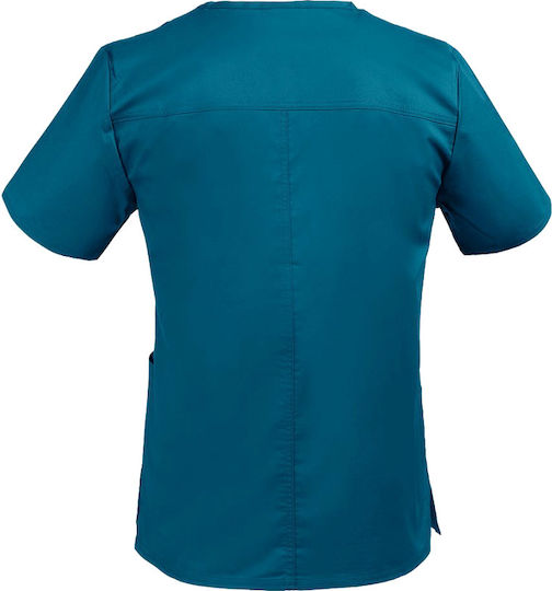 Cherokee WWE4725 Unisex Petrol Blue Medical Blouse